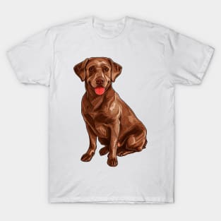 Valentine Labrador Retriever Shaped Chocolate T-Shirt